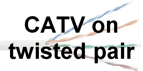 CATV on twisted pair elektronik udvikling  TV p� LAN KABEL