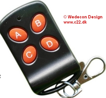 REMOTE copy clone  Control 868Mhz, 433Mhz, fjernbetjening